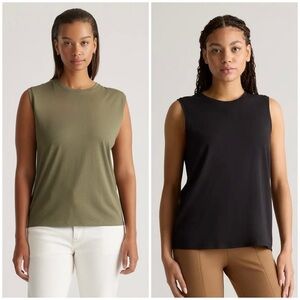 Quince 2 Tank Set Cotton Modal Muscle Tank Size Small